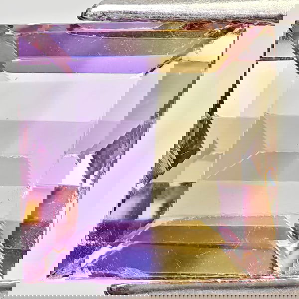 Natural Bi Color Ametrine 2.95 Ct. Square Shape 8 x 7.9 Mm Gemstone From Bolivia: Product ID: 800408414 Product Name: Natural Ametrine Weight: 2.95 CT. Size: 8 x 7.9 x 5.9 MM. Shape: Square Color: Bi Color Clarity:VSI - SI1 Luster: Good Gems Origin: Bolivia Treatment: Unheated Crys