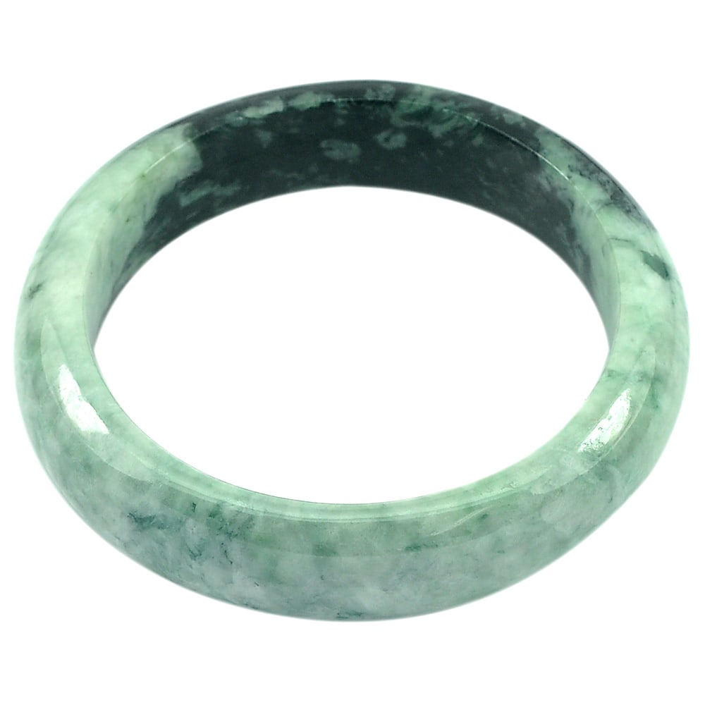 Natural Multi Color Jade 354.74 Ct. Round Bangle Diameter 59 mm. Gemstone From Thailand (1 of 3)