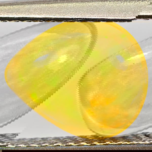 Natural Multi-Color Flashing Play Of Colour Opal 0.94 Ct. Pear Cabochon Shape 9.6 x 8.2 Mm Gemstone (1 of 3)