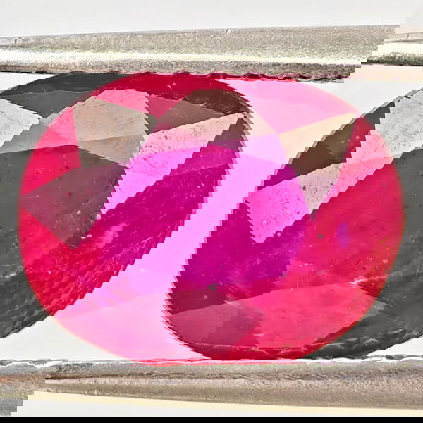 Natural Purplish Red Ruby 2.27 Ct. Oval Shape 9.2 x 7.2 Mm Gemstone from Madagascar (1 of 3)