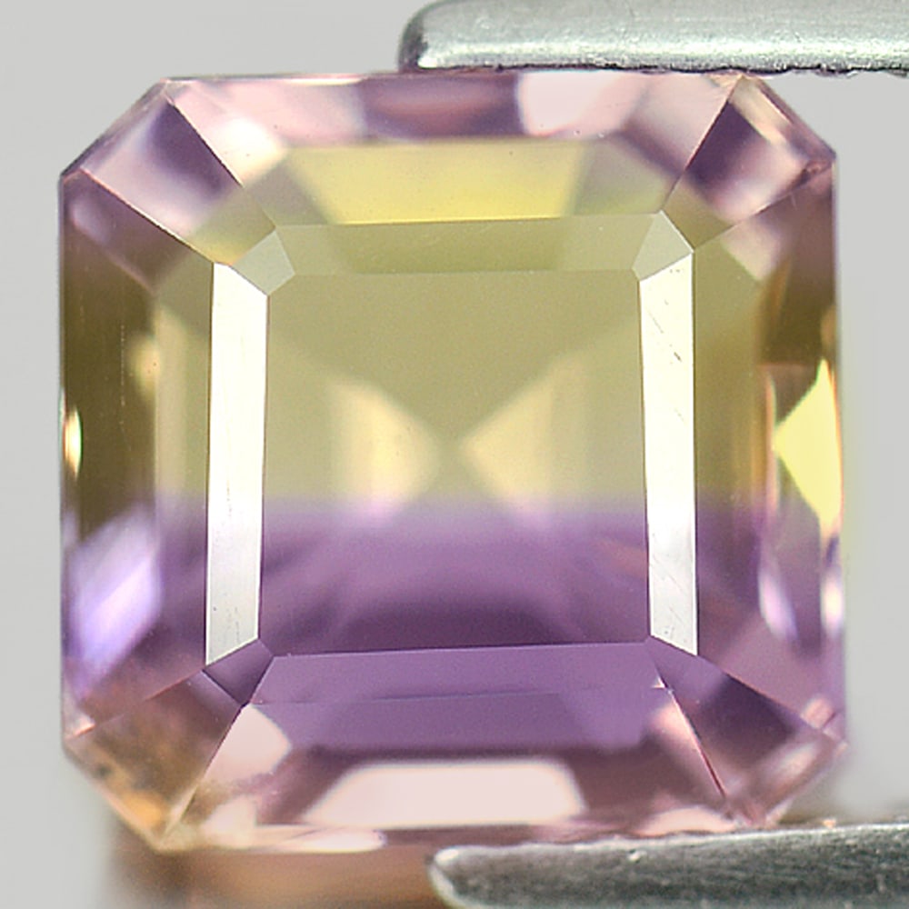 Natural Bi Color Ametrine 4.15 Ct Octagon Shape 9.3 x 9.1 Mm. Gemstone from Bolivia (1 of 3)