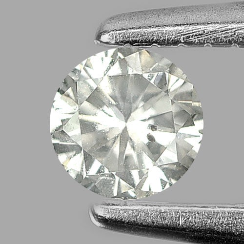 Natural White Diamond 0.16 Ct. Round Brilliant Cut 3.4 Mm. (1 of 3)