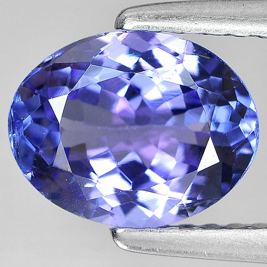 Natural Violetish Blue Tanzanite 1.77 Ct. Oval Shape 8.7 x 6.9 Mm Gemstone from Tanzania (1 of 3)