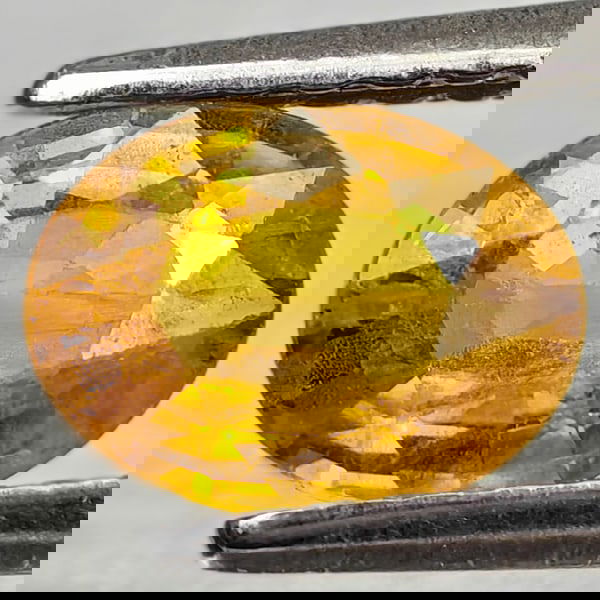 Natural Yellow Sapphire 1.02 Ct. Oval Shape 7 x 5.2 Mm Gemstone From Thailand (1 of 3)