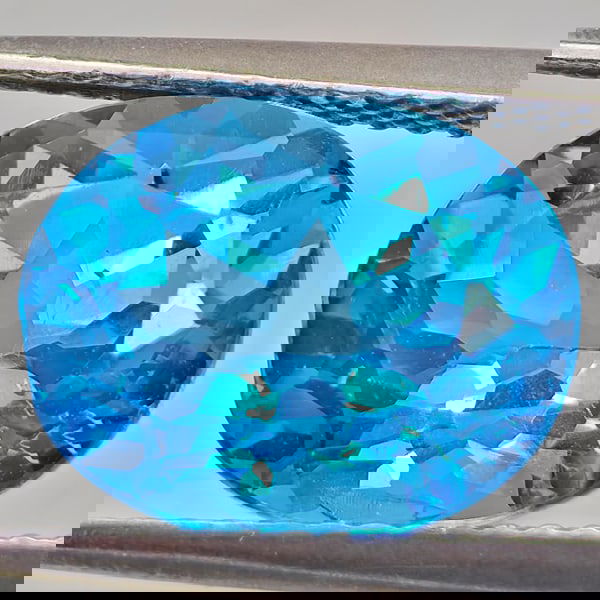 Natural Baby Blue Topaz 4.80 Ct. Oval Shape 11.1 x 9.1 Mm Gemstone from Brazil (1 of 3)