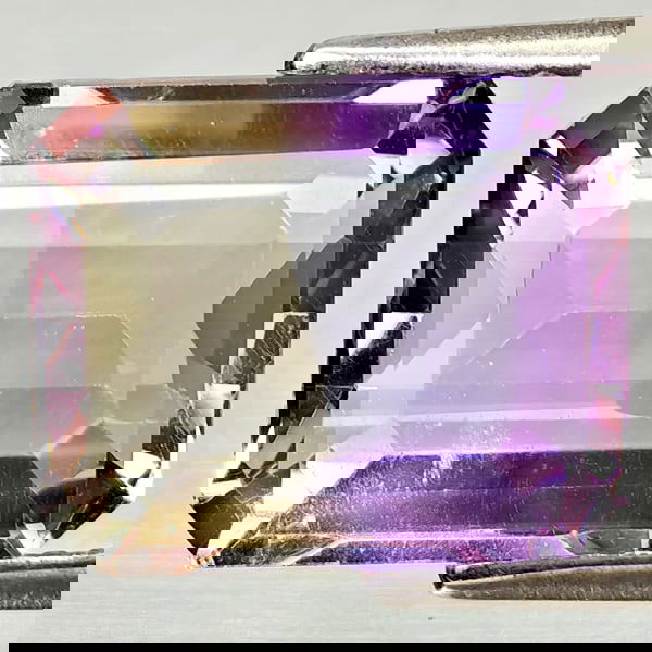 Natural Bi Color Ametrine 4.33 Ct. Octagon Shape 11 x 9 Mm Gemstone From Bolivia (1 of 3)