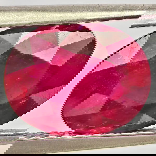 Natural Purplish Red Ruby 2.63 Ct. Oval Shape 9 x 7.1 Mm Gemstone from Madagascar (1 of 3)