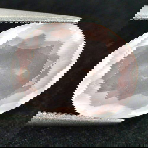 Natural Rose Pink Quartz 5.73 Ct. Oval Shape 14.4 x 11.4 Mm. Gemstone From Brazil (1 of 3)