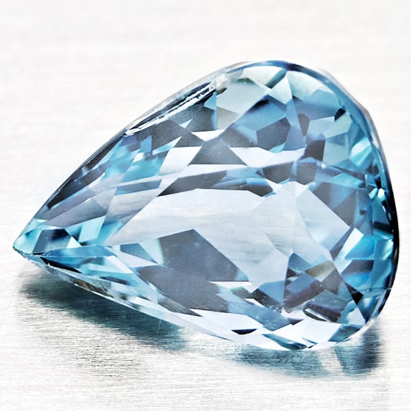Natural Baby Blue Aquamarine 1.51 Ct. Pear Shape 8.7 x 6.5 Mm Gemstones from Brazil (1 of 3)