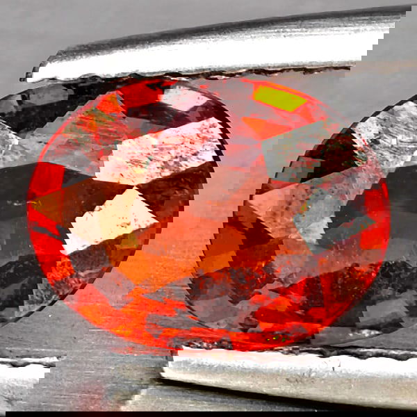 Natural Orangish Red Spessartine Garnet 1.55 Ct. Oval Shape 8 x 6.3 Mm Gemstones From Namibia: Product ID: 802937957 Product Name: Natural Garnet Weight: 1.55 CT. Size: 8 x 6.3 x 3.6 MM. Shape: Oval Color: Orangish Red Clarity:SI1 Luster: Good Gems Origin: Namibia Treatment: Unheated Crystal St