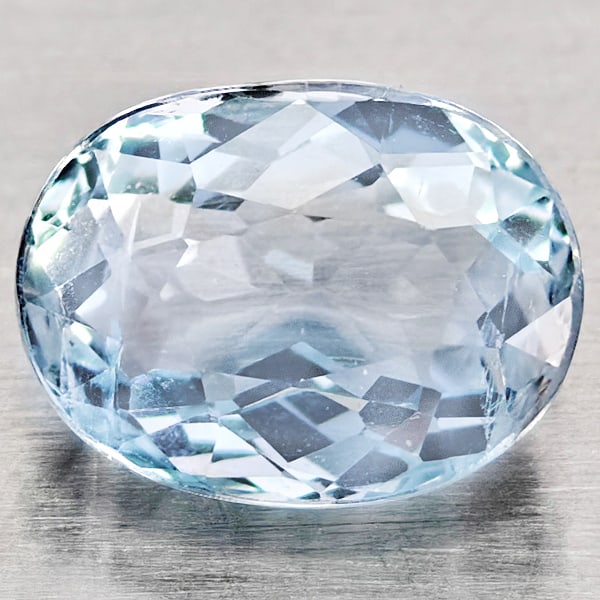 Natural Baby Blue Aquamarine 1.43 Ct. Oval Shape 7.8 x 5.9 Mm Gemstone From Brazil: Product ID: 800812273 Product Name: Natural Aquamarine Weight: 1.43 CT. Size: 7.8 x 5.9 x 4.6 MM. Shape: Oval Shape Color: Baby Blue Clarity:VSI - SI1 Luster: Good Gems Origin: Brazil Treatment: Unhea