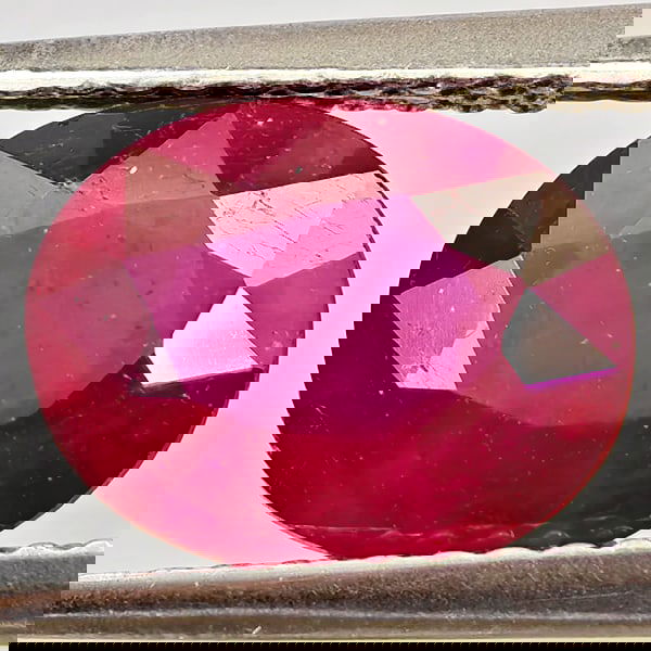 Natural Purplish Red Ruby 1.91 Ct. Oval Shape 9 x 7.2 Mm Gemstone from Madagascar (1 of 3)