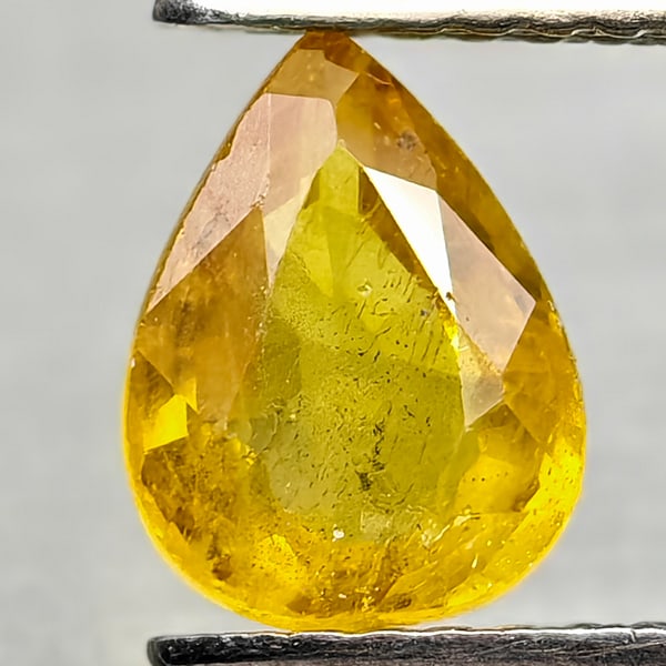 Natural Yellow Sapphire 1.25 Ct. Pear Shape 7.6 x 5.9 Mm Gemstone From Thailand (1 of 3)