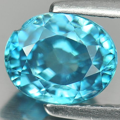 Natural Blue Zircon 2.27 Ct. Oval Shape 7.7 x 6.3 Mm Gemstone from Cambodia: Product ID: 807720990 Product Name: Natural Zircon Weight: 2.27 CT. Size: 7.7 x 6.3 x 4.5 MM. Shape: Oval Color: Blue Clarity:SI1 Luster: Good Gems Origin: Cambodia Treatment: Heated Crystal Structure