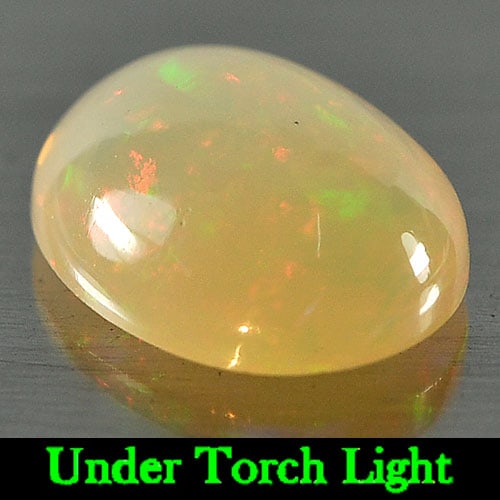 Natural Multi-Color Play Of Colour Opal 1.52 Ct. Oval Cabochon Shape 10.1 x 8.1 Mm Gemstone from (1 of 3)