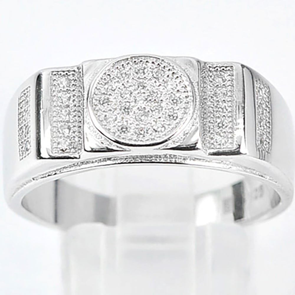 925 Sterling Silver Ring Jewelry Size 9.5 Beautiful Design 4.59 Grams (1 of 3)