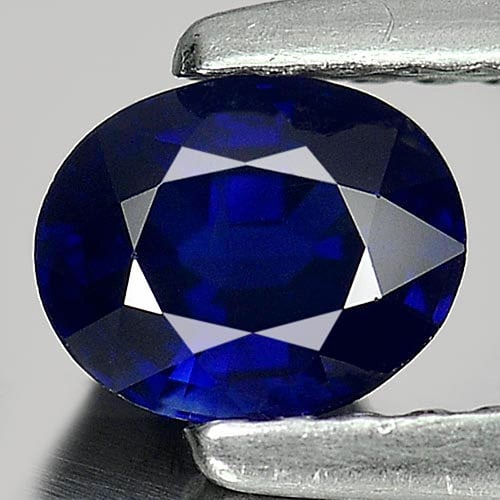 Natural Blue Sapphire 0.73 Ct. Oval Shape 5.5 x 4.5 Mm. Gemstone from Madagascar (1 of 3)