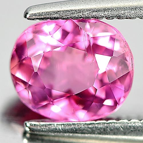 Natural Pink Tourmaline 1.07 Ct. Oval Shape 6.8 x 5.8 Mm. Gemstone From Nigeria: Product ID: 807244033 Product Name: Natural Tourmaline Weight: 1.07 CT. Size: 6.8 x 5.8 x 4 MM. Shape: Oval Color: Pink Clarity:VSI Luster: Good Gems Origin: Nigeria Treatment: Unheated Crystal Struct