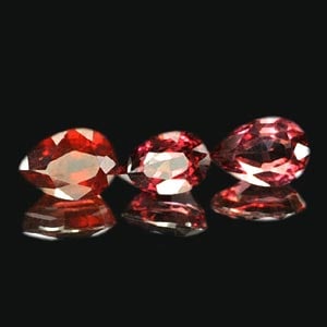 Natural Purplish Pink Rhodolite Garnet 2.02 Ct. 3 Pcs Pear Shape 6.2 x 4.5 Mm Gemstone from (1 of 3)