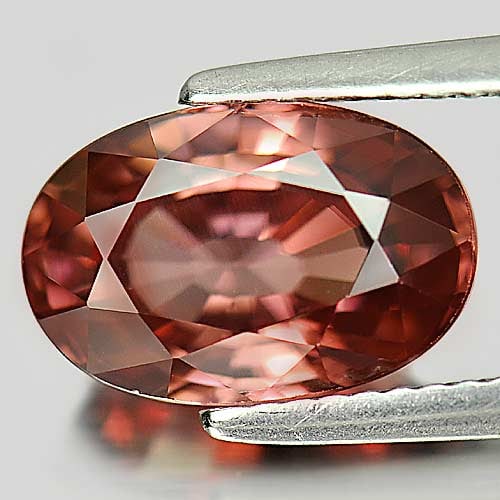 Natural Imperial Pink Zircon 5.44 Ct. Clean Oval Shape 11.5 x 7.6 Mm. Unheated Gemstone From (1 of 3)