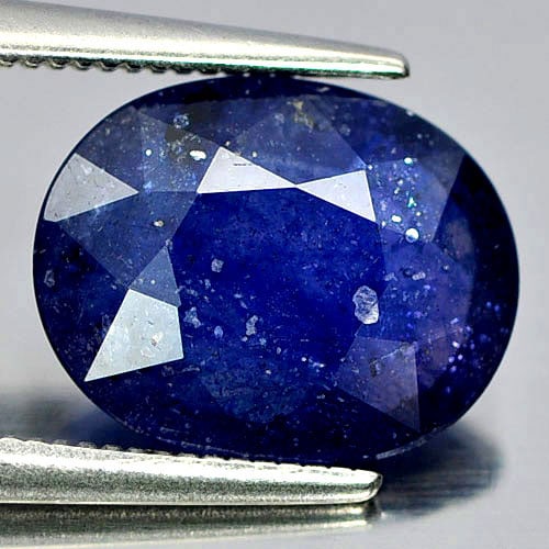 Natural Deep Blue Sapphire 3.74 Ct. Oval Shape 11.5 x 9.4 Mm Gemstone from Madagascar: Product ID: 806010864 Product Name: Natural Blue Sapphire Weight: 3.74 CT. Size: 11.5 x 9.4 x 3.7 MM. Shape: Oval Color: Deep Blue Clarity:SI1 Luster: Good Gems Origin: Madagascar Treatment: Heated (L