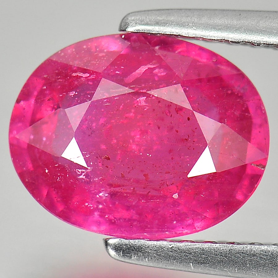 Natural Red Pink Ruby 2.87 Ct. Oval Shape 9.7 x 7.6 Mm Gemstone From Mozambique (1 of 3)