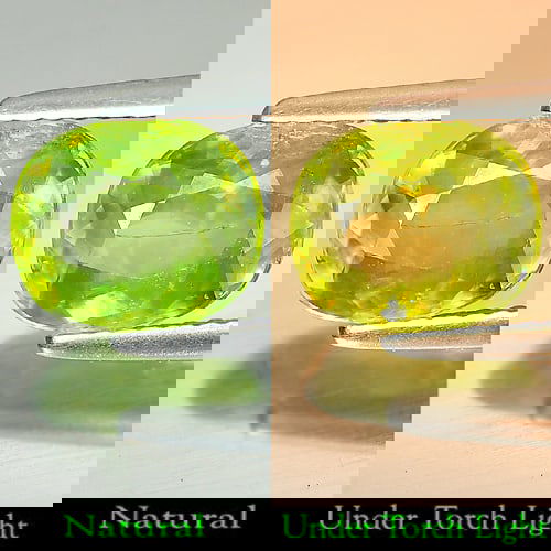 Natural Yellowish Green Titanium With Rainbow Spark Sphene 1.93 Ct. Cushion Shape 8.8 x 7.4 Mm: Product ID: 806506161 Product Name: Natural Sphene Weight: 1.93 CT. Size: 8.8 x 7.4 x 3.9 MM. Shape: Cushion Color: Yellowish Green With Rainbow Spark Clarity:SI1 Luster: Adamantine Gems Origin: Madag