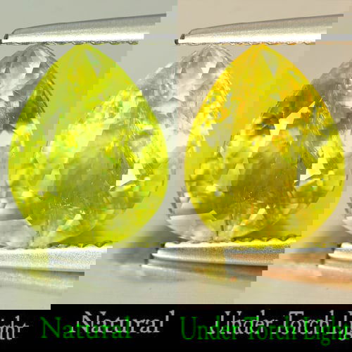 Natural Multi Color Sphene With Rainbow Spark 2.13 Ct. Pear Shape Gemstone From Madagascar: Product ID: 806506321 Product Name: Natural Sphene Weight: 2.13 CT. Size: 9.5 x 7.4 x 4.4 MM. Shape: Pear Color: Multi Color With Rainbow Spark Clarity:SI Luster: Adamantine Gems Origin: Madagascar Tr