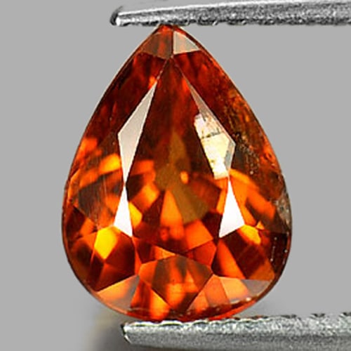 Natural Imperial Zircon 2.30 Ct. Pear Shape 8.7 x 6.7 Mm Gemstone from Cambodia (1 of 3)