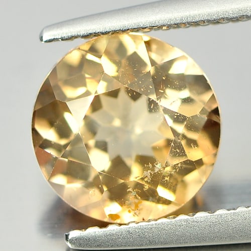 Natural Champagne Topaz 2.48 Ct. Round Shape 8.2 Mm Gemstone from Brazil (1 of 3)
