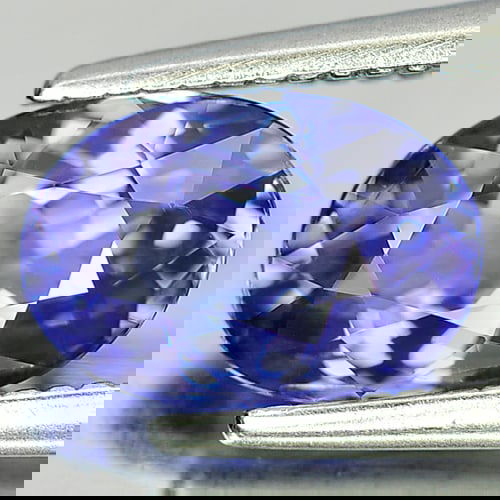 Natural Violetish Blue Tanzanite 1.46 Ct. Oval Shape 8.3 x 5.7 Mm. Gemstone From Tanzania (1 of 3)