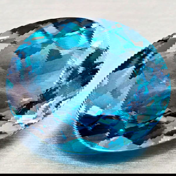 Natural London Blue Topaz 5.15 Ct. Oval Shape 9.9 x 11.9 Mm Gemstone From Brazil (1 of 3)