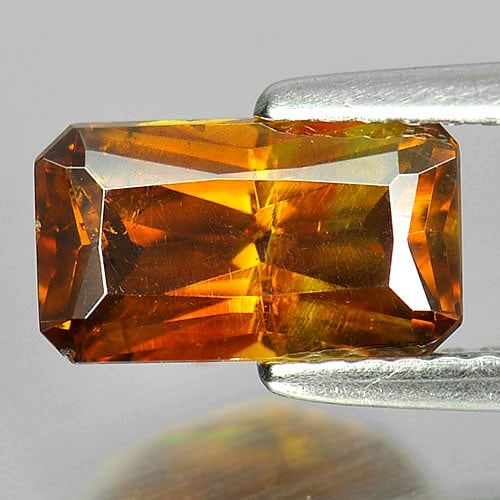 Certified Natural Yellow Sphalerite 1.99 Ct. Octagon Shape 5.36 x 9.41 Mm Gemstone from Spain: Product ID: 803300008 Product Name: Natural Sphalerite Weight: 1.99 CT. Size: 5.36 x 9.41 x 3.75 MM. Shape: Octagon Color: Yellow Clarity:SI1 Luster: Good Gems Origin: Spain Treatment: Unheated Crysta
