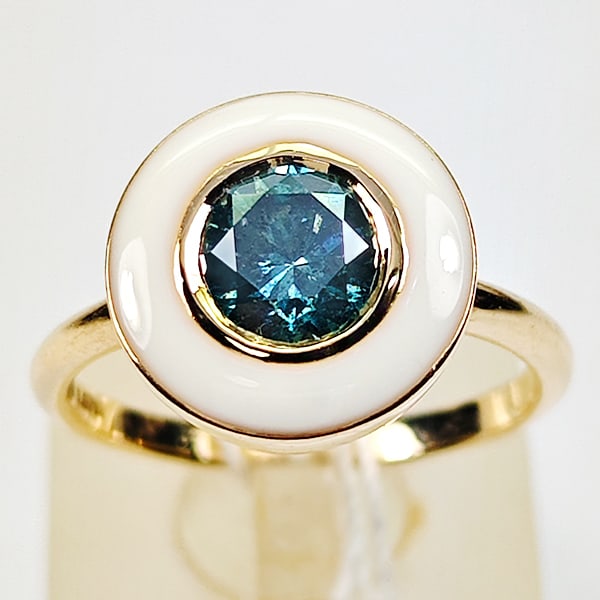 Natural Diamond 1.07 Ct. 14 K Gold 3.81 Grams Ring Size 6 (1 of 3)