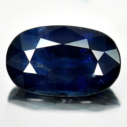 Natural Blue Sapphire 2.90 Ct. Oval Shape 11 x 7 Mm. Gemstone from Thailand (1 of 3)