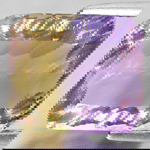 Natural Bi Color Ametrine 7.90 Ct. Octagon Millennium Cut 12.3 x 10.8 Mm. Gemstone from Bolivia (1 of 3)