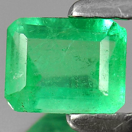 Natural Green Emerald 0.51 Ct. Octagon Shape 5.5 x 4.4 x 3 Mm. Gemstone (1 of 3)