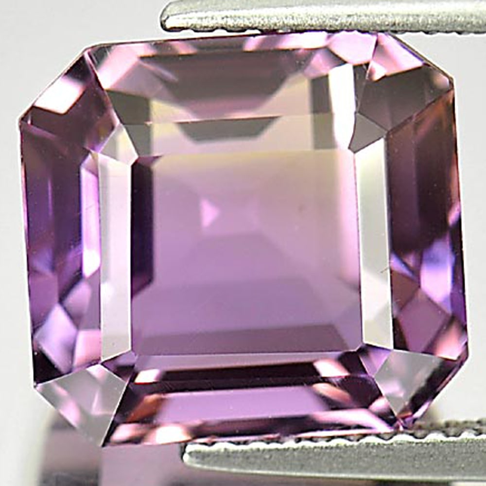 Natural Bi Color Ametrine 9.09 Ct. Octagon Shape 11.4 x 10.8 Mm Gemstone from Bolivia (1 of 3)