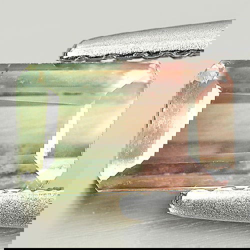 Natural Bi Color Tourmaline 0.91 Ct. Octagon Shape 6.8 x 4.2 Mm Gemstone from Nigeria (1 of 3)