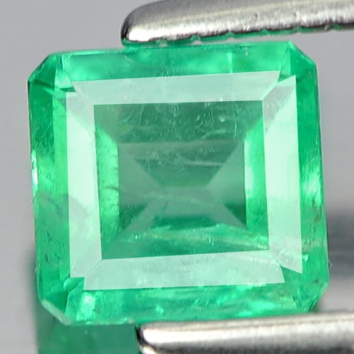 Natural Green Emerald 0.47 Ct. Octagon Shape 5 x 4.8 x 2.6 Mm. Gemstone (1 of 3)