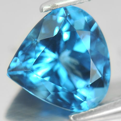 Natural London Blue Topaz 5.15 Ct. VVS Pear Shape 10.7 x 10.9 Mm. Gemstone From Brazil: Product ID: 807155785 Product Name: Natural Blue Topaz Weight: 5.15 CT. Size: 10.7 x 10.9 x 7.2 MM. Shape: Pear Color: London Blue Clarity:VVS Luster: Good Gems Origin: Brazil Treatment: Treated Cryst