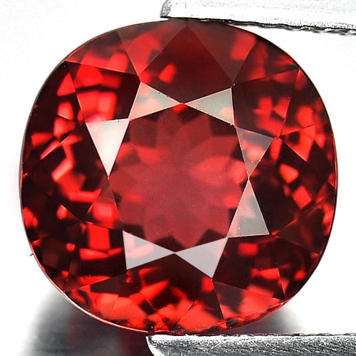 Natural Pinkish Orange Tourmaline 6.44 Ct. Clean Cushion Shape 10.2 x 10 Mm. Unheated Gemstone From (1 of 3)