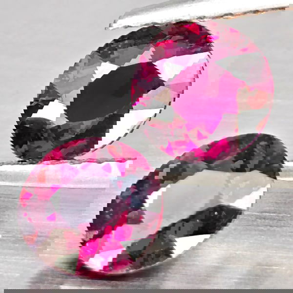 Natural Pink Tourmaline 1.26 Ct. 2 Pcs. VVS Round Shape 5.5 Mm. Unheated Gemstone From Nigeria (1 of 3)