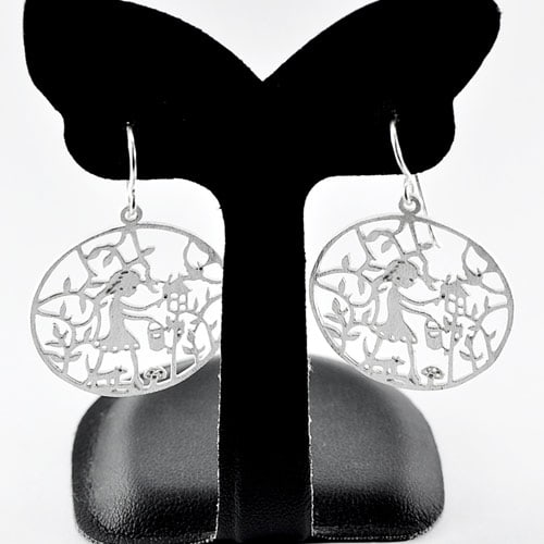 925 Sterling Silver Earrings Jewelry 5.38 Grams Beautiful Design (1 of 3)