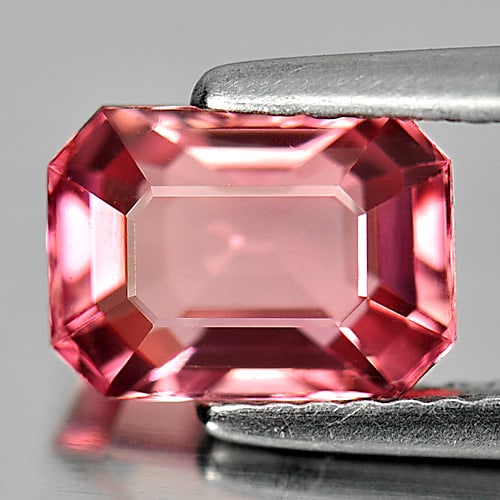 Natural Pink Tourmaline 1.77 Ct. VVS Octagon Shape 8.1 x 5.9 Mm. Unheated Gemstone From Nigeria: Product ID: 807244295 Product Name: Natural Tourmaline Weight: 1.77 CT. Size: 8.1 x 5.9 x 4.4 MM. Shape: Octagon Color: Pink Clarity:VVS Luster: Very Good Gems Origin: Nigeria Treatment: Unheated Crys