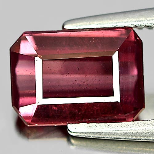 Natural Purplish Pink Rhodolite Garnet 1.79 Ct. Octagon Shape 8 x 5.7 Mm. Gemstome From Madagascar (1 of 3)