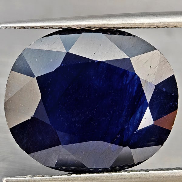 Natural Blue Sapphire 13.64 Ct. Oval Shape 16.4 x 13.6 Mm Gemstone from Madagascar (1 of 3)