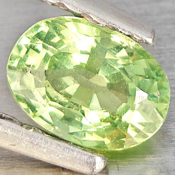 Natural Green Sapphire 0.91 Ct. Oval Shape 5.3 x 3.8 Mm Gemstones From Thailand: Product ID: 806162781 Product Name: Natural Green Sapphire Weight: 0.91 CT. Size: 5.3 x 3.8 x 3 MM. Shape: Oval Shape Color: Green Clarity:SI1 Luster: Good Gems Origin: Thailand Treatment: Heated Crys