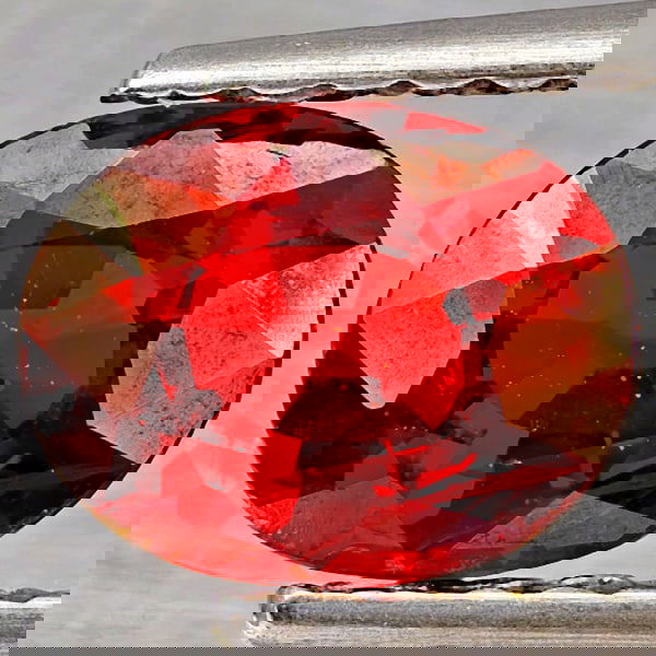 Natural Orangish Red Spessartine Garnet 1.21 Ct. Oval Shape 6.9 x 5.4 Mm Gemstones From Namibia (1 of 3)