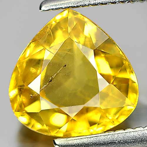 Natural Yellow Sapphire 2.13 Ct. Pear Shape 7.9 x 8 Mm. Gemstone From Thailand (1 of 3)
